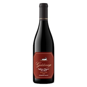 Anderson Valley AVA Pinot Noir  'Confluence Vineyard - Lower Bench' by Goldeneye Winery